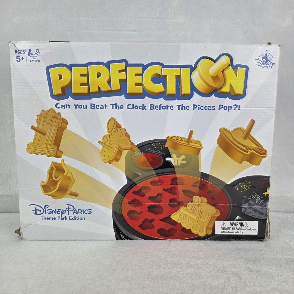 Walt Disney Perfection Board Game Theme Park‎ Edition Complete Tested 2019